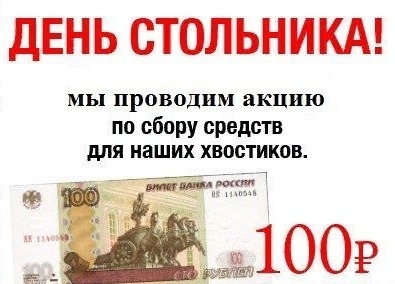 Просим помочь по 100 рублей!